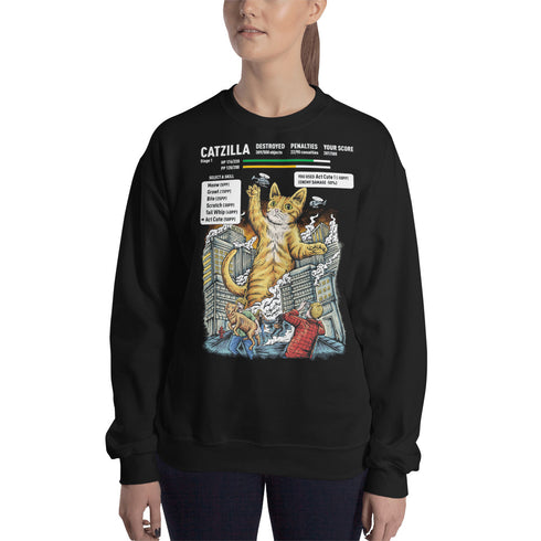 Catzilla Video Game Sweatshirt